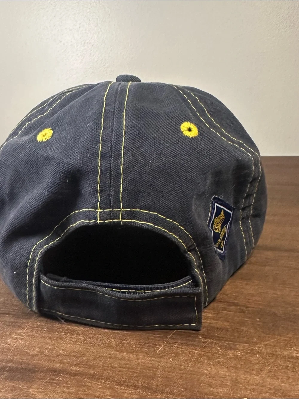 Cub Scouts Hat Cap Baseball Strap Back Youth Blue Yellow Embroidered Wolf Logo